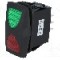 Intrerupator ON-OFF-ON, 3 pozitii, SP3T, SCI - R13-292D3-0-1BBGR-22GR0300-5