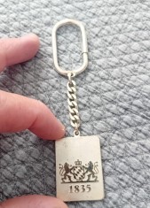 Breloc metal cu marcaj DBGM