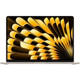 Laptop Apple MacBook Air 15 cu procesor Apple M3, 8 nuclee CPU si 10 nuclee GPU, 24GB RAM, 512GB SSD, Starlight, Manual RO