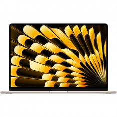 Laptop Apple MacBook Air 15.3&#039;&#039;, cu procesor Apple M3, 8 nuclee CPU si 10 nuclee GPU, 24GB, 512GB, Starlight, INT KB