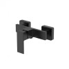 Baterie dus Wellis Mamba, alama, cartus ceramic, monocomanda, montare pe perete, culoare negru mat