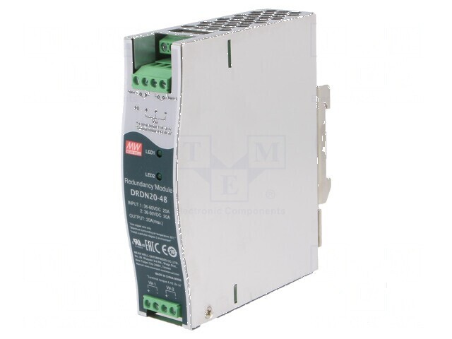Modul redundant pentru şină DIN 48VDC 20A