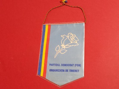 Fanion politic - Partidul Democrat (FSN) Organizatia de Tineret foto