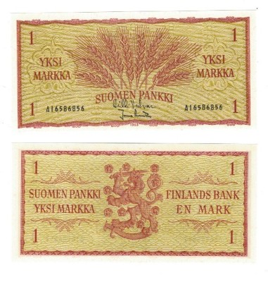 Finlanda 1963 - 1 markka UNC foto