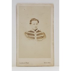 BARBAT IN UNIFORMA , FOTOGRAFIE TIP C.D.V. , SEC. XIX