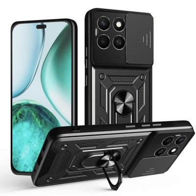 Husa Honor X8c protectie camera Techsuit CamShield Series, negru foto