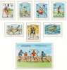 Cambodgia 1983 Mi 454/60 + bl 128 MNH - JO de vara 1984, Los Angeles (I), Nestampilat