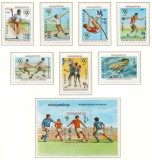 Cambodgia 1983 Mi 454/60 + bl 128 MNH - JO de vara 1984, Los Angeles (I), Nestampilat