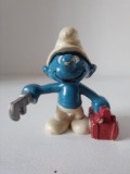 Strumf - Jucarie cauciuc smurf, Peyo,cca 6 cm, cauciuc, vintage, anii 80