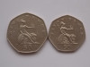 LOT 2 MONEDE 50 PENCE-1969,1997 -GBR, Europa