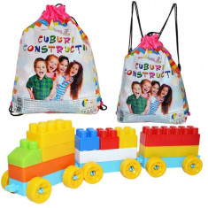 CUBURI CONSTRUCTII IN RUCSAC, 320 PIESE/570G - ROBENTOYS foto