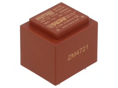 Transformator &amp;Icirc;ncapsulat 9V 256mA PCB 2,3VA 117VAC foto