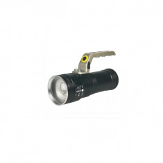 Lanterna cu acumulator litiu L18650x3 metal led ZOOM inc.220V HL-L2-04 TED003744