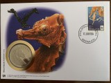 bermuda - calut de mare - FDC cu medalie, fauna wwf