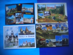 HOPCT LOT 2110 TURISM IN ROMANIA -4 CARTI POSTALE-NECIRCULATE