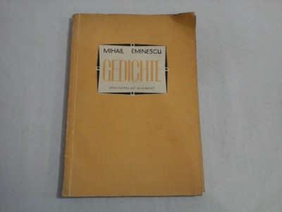 GEDICHTE - MIHAIL EMINESCU foto
