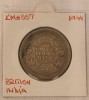 British India KM#557, argint, 1944, 1 Rupie, Asia