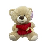 Urs de Plus Maro cu Plic, 20cm, Jucarie Copii Baieti Fete Unisex, Cadou Ideal