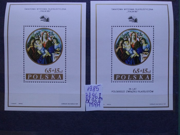 1985-Polonia-2 blocuri-MNH-