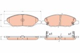 TRW GDB3577 set placute frana,frana disc