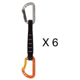 Bucle echipate PETZL Spirit Express 17cm 6-Pack