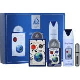 Lattafa Pride Art Of Universe Set cadou unisex EDP ​​100 ml + EDP 20 ml + deodorant spray 200 ml + reumplere
