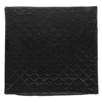 Față de Pernă Decorativă, Model Romburi, Negru, 45x43cm, Poliester foto
