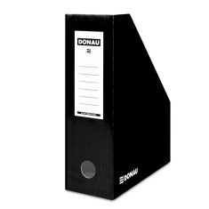 Suport Vertical Pentru Cataloage, A4 - 10cm Latime, Din Carton Laminat, Donau - Negru foto