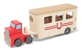 Camion Transportor de Cai cu Remorca Melissa and Doug, Melissa &amp; Doug