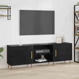 vidaXL Cabinet TV Stejar negru 150 x 30 x 50 cm Lemn compozit 879597