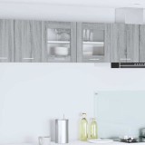 vidaXL Dulap suspendat cu ușă Riga Gri Sonoma și Alb 80 x 31 x 40 cm 884236