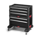 Dulap mobil Keter pentru scule, 5 sertare, pe roti, 562x289x502 mm
