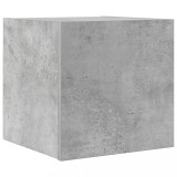 Cumpara ieftin Dulap TV montaj pe perete, gri beton, 30,5x30x30 cm