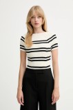 MAX&amp;Co. pulover culoarea bej, light, cu turtleneck, 2526366051200