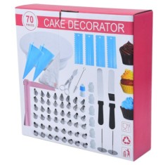 Set ustensile pentru decorare prajituri, 70 piese, Flippy foto