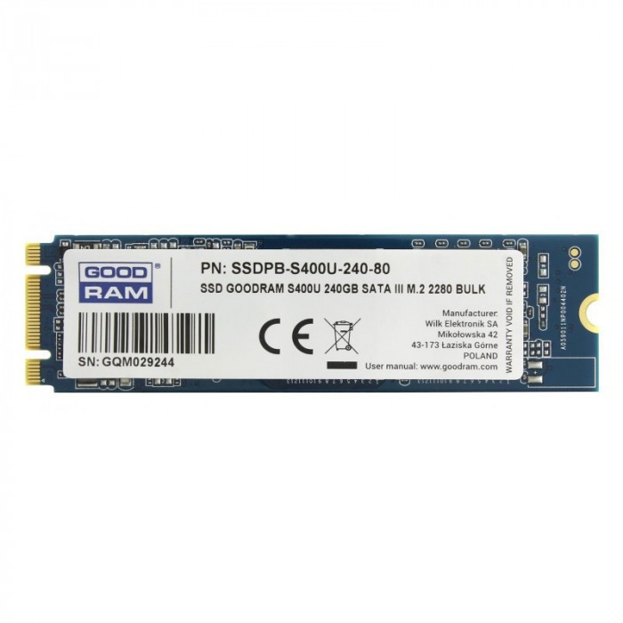 SSD Goodram S400u 240GB M.2 2280 SATA