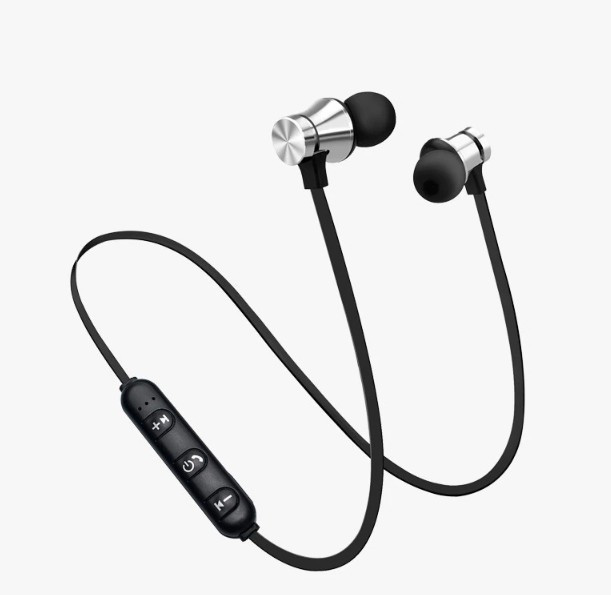 Casti Wireless Bluetooth Sport BT4 Waterproof Tip In-Ear Headset Microfon Incorporat Argintiu