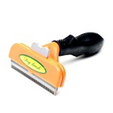 Perie Profesionala Animale, Caini, Pisici, Indeparteaza Par, Blana Scurta, Medie, Mare, XL, 11cm, Galbena
