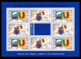 Emisiune comună Rom&acirc;nia - Bulgaria, minicoală de 4 serii și 1 vinietă, 2006, nr. lista 1748a, MNH