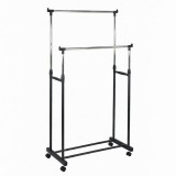 Suport Haine Dublu Reglabil - 83x39x165cm / 15kg
