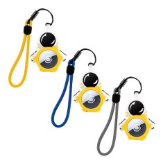 Set 3 brelocuri pentru AirTags, 5.2 x 6.6 x 1.1 cm, silicon, multicolor
