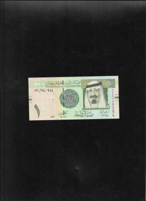 Arabia Saudita 1 riyal 2007 unc seria740984 foto