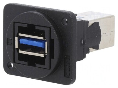 Adaptor USB A la USB B, USB 3.0, 19x24mm, Plastic foto