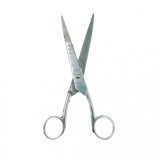Foarfeca Profesionala Tuns Par, Otel Inoxidabil, 20cm, Argintie - Coafor, Frizerie, Uz Casnic
