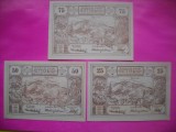 HOPCT BANCNOTA NOTGELD NR 91 MITTERBACH - SET 3 BUC -25,75 SI 50 HELLER 1920 -AUSTRIA-UNC