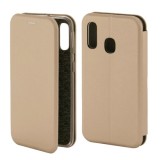 Husa Flip Cover Magnetic Pentru Samsung Galaxy A40, A405, Gold, ALC MOBILE