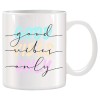 Cana alba personalizata &rdquo; Good vibes only &rdquo;, INOVATIX&reg;. 330ml, Oem