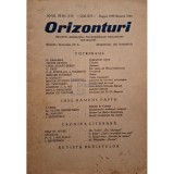 E. Caraman - Revista Orizonturi anul III, nr. 5-10, august 1940-ianuarie 1941 (Editia: 1941)