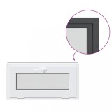 Cumpara ieftin Fereastra de subsol RISOR 80x40 cm inclinat 2 geamuri Antracit