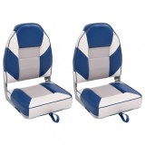 VidaXL Scaune pliabile pentru barcă 2 buc. cu spătar &icirc;nalt 39x43x58 cm